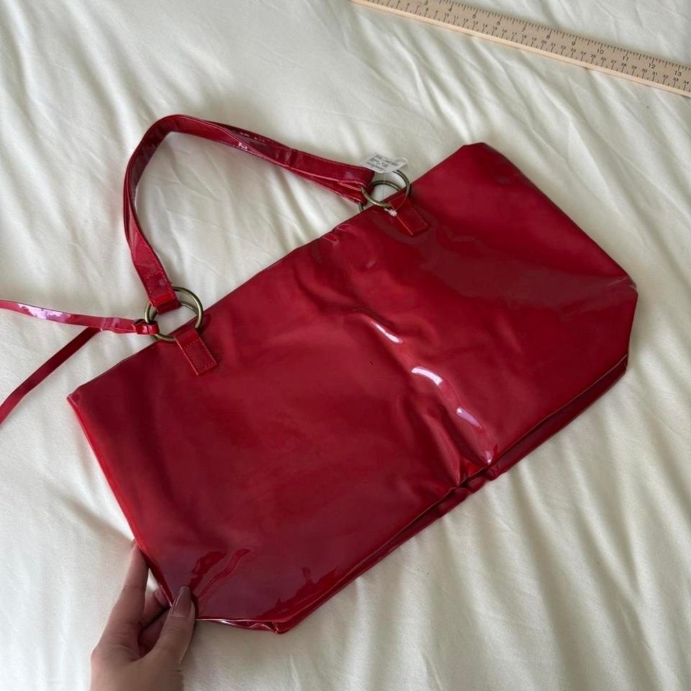 red oversized purse neiman marcus - Picture 4 of 6